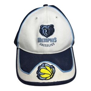 Memphis Grizzlies NBA 47 Twins Baseball Cap Navy White Adjustable Hat OSFA